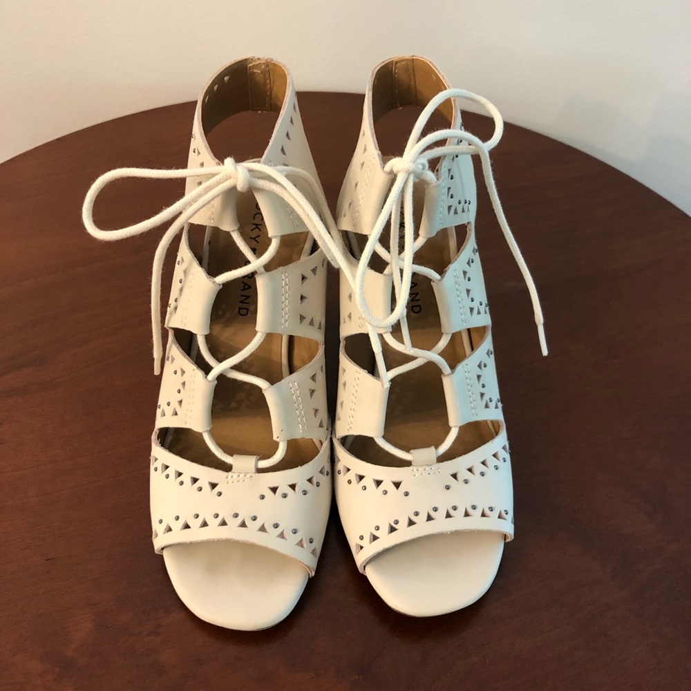 Lucky Brand Lace-up Block Heel